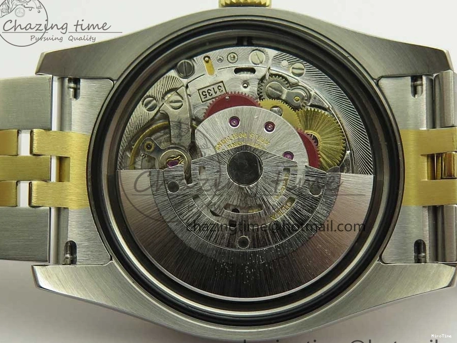 MiroTime 0801 DateJust 36 SS YG 116233 ARF 1:1 Best Edition 904L Steel Black Dial Stick Markers on Jubilee Bracelet SH3135 V EasyMatch 3261
